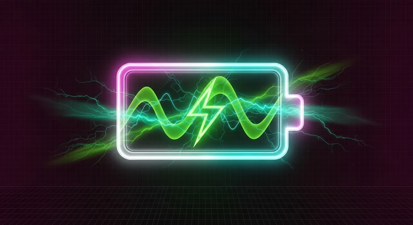Android phone showing battery percentage and charging icon