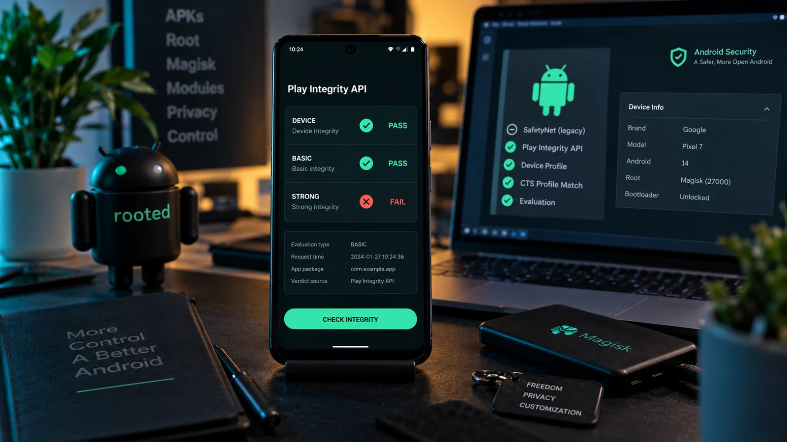 SafetyNet and Play Integrity on a rooted Android phone