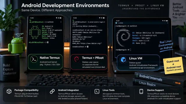 Android's Linux Terminal vs Termux: Which One Do You Actually Need?