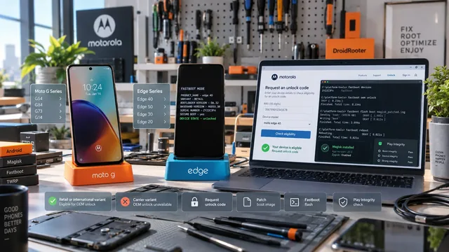 Motorola Moto G and Edge rooting via official bootloader unlock