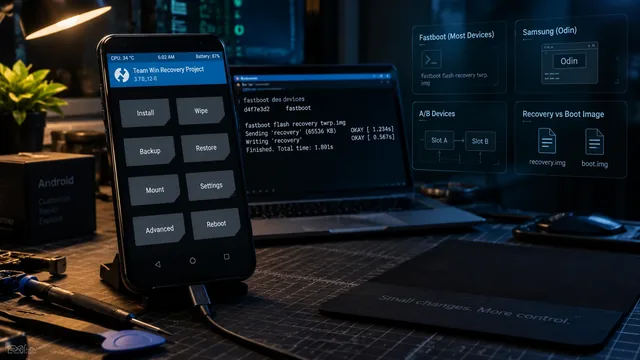 TWRP custom recovery installation 2026