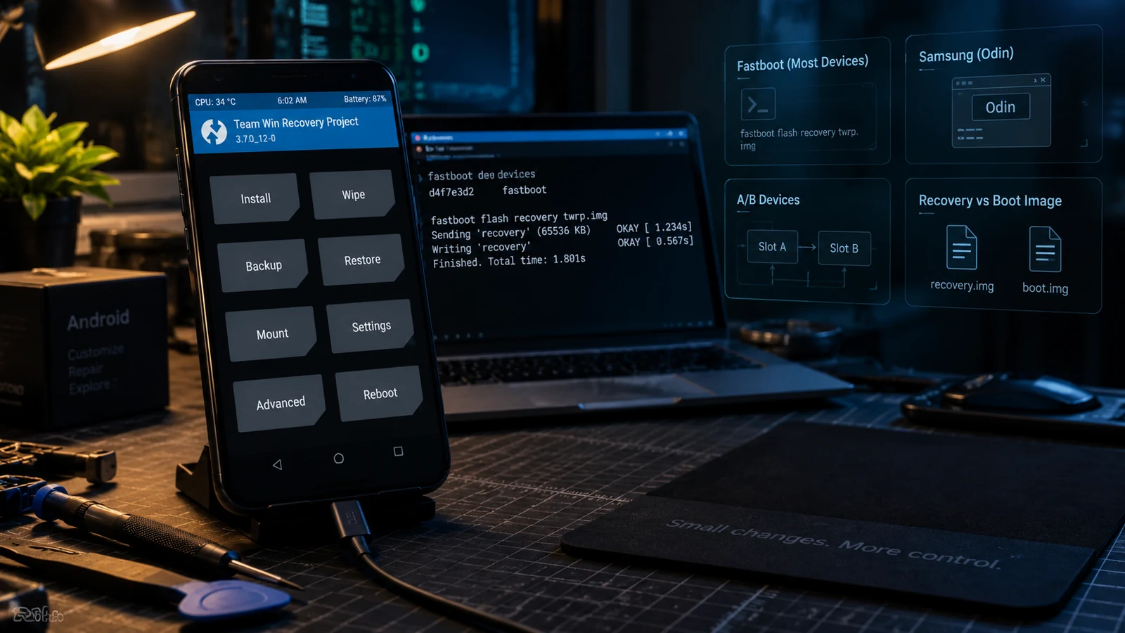 TWRP custom recovery installation 2026